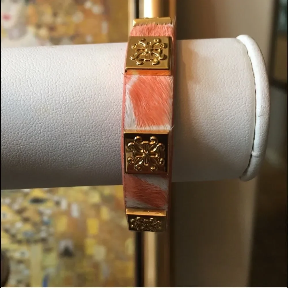CORAL BRACELET Set of 2 Rustic Cuffs!